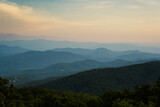 sunrise in the smoky mountains