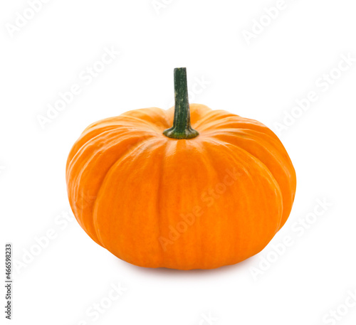 Fresh ripe orange pumpkin isolated on white