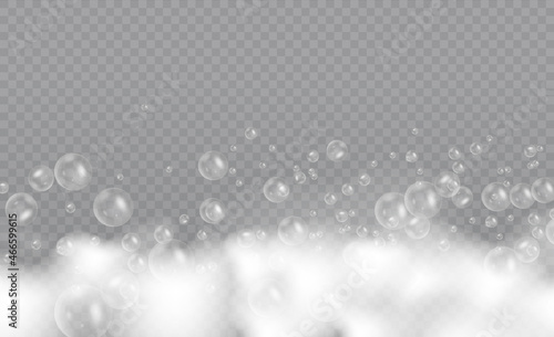 Symbol of purity. Bath laundry white bubbles, shampoo soap foam clean bubbling shiny washing hygiene detergent. 