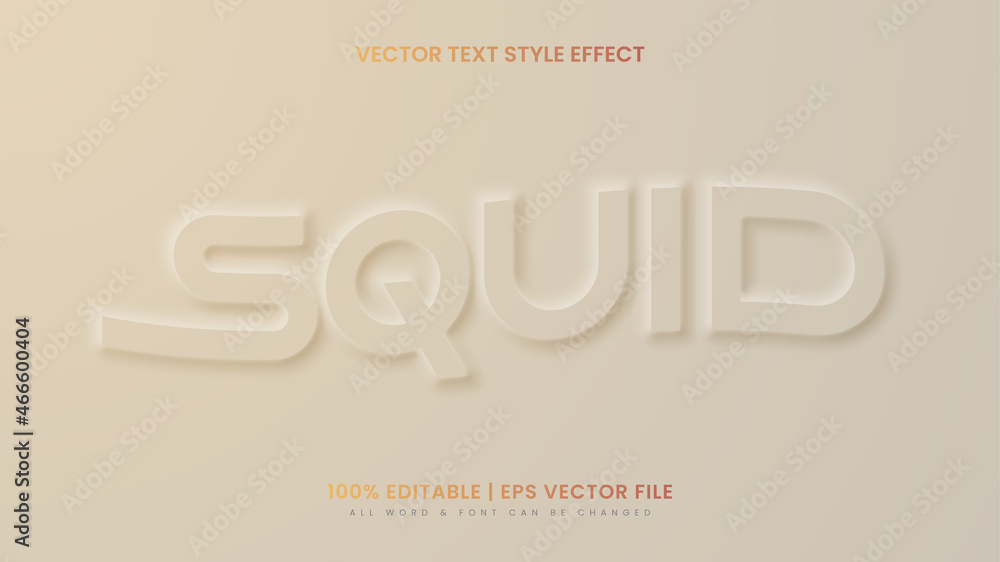 Squid Glass Morph 3d Text Style Effect. Editable illustrator text style. Squid Glass Morph 3d Text Style Effect. Editable illustrator text style.