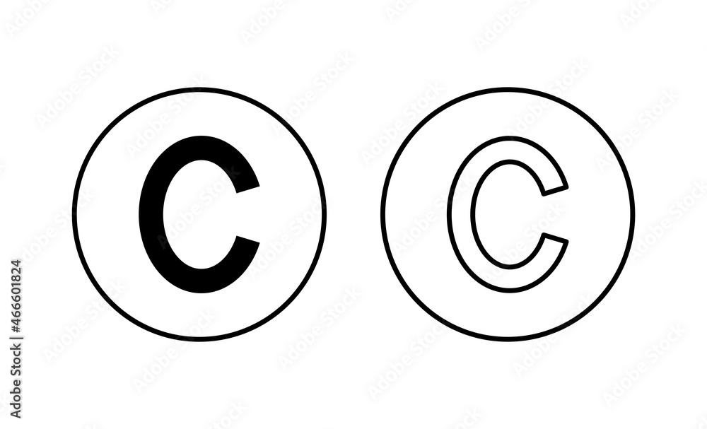 Copyright icons set. copyright sign and symbol Copyright icons set. copyright sign and symbol