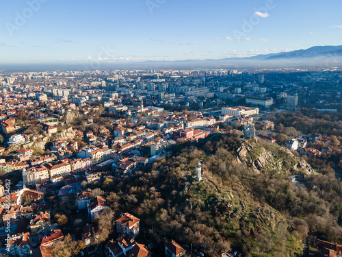 Aerial view of City of Plovdiv, Bulgaria © Stoyan Haytov