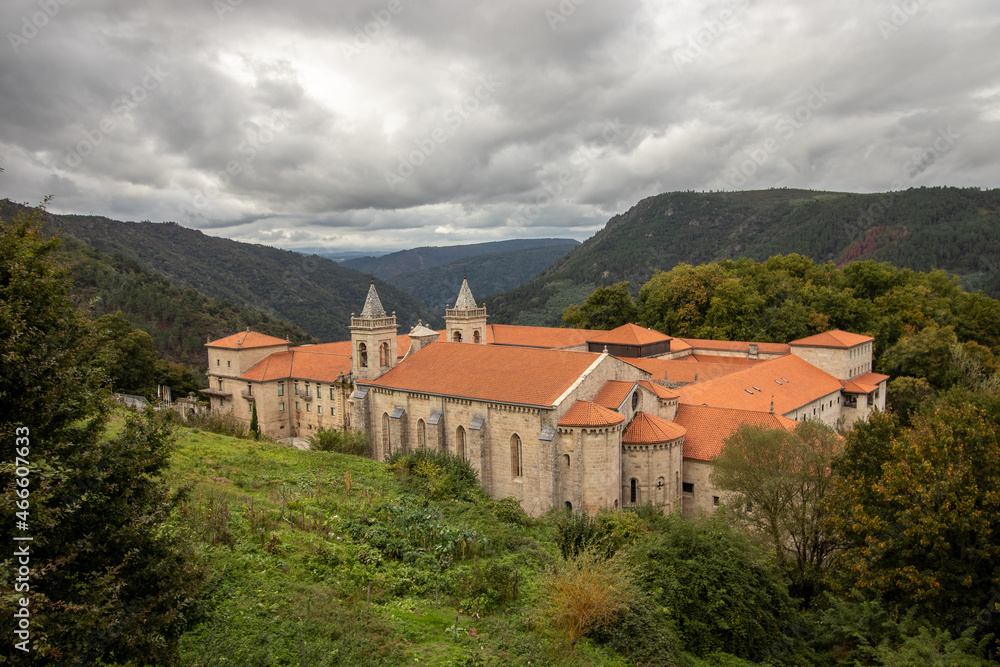 Monastery of Saint Stephen of Ribas de Sil, located in Nogueira de Ramuín, province of Ourense, Galicia, Spain