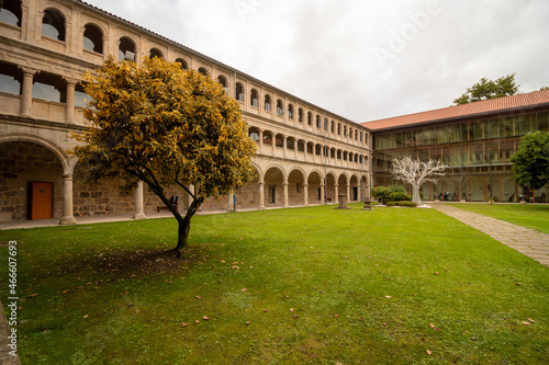 Cloisters of the Monastery of Saint Stephen of Ribas de Sil, located in Nogueira de Ramuín, province of Ourense, Galicia, Spain © paulomachado_9