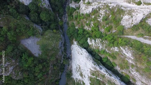 Aerial view of Turda Gorges in Romania