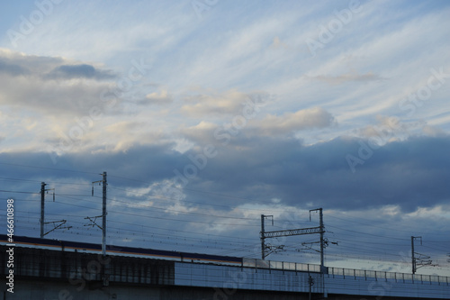 新幹線と空