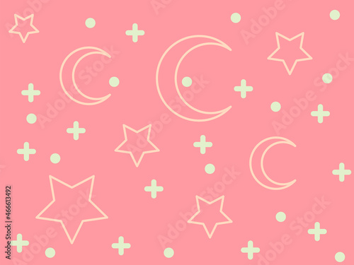 seamless pattern with stars, Memphis background, Memphis pattern, cute design of Memphis