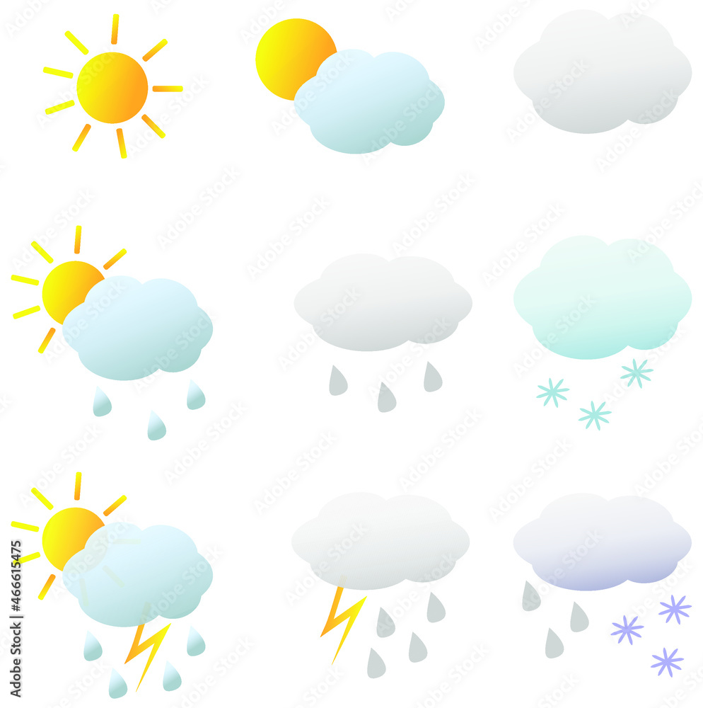 weather icons set weather icons set