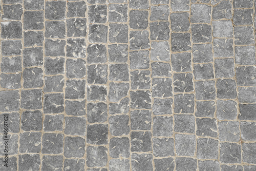 View of paved road, top view