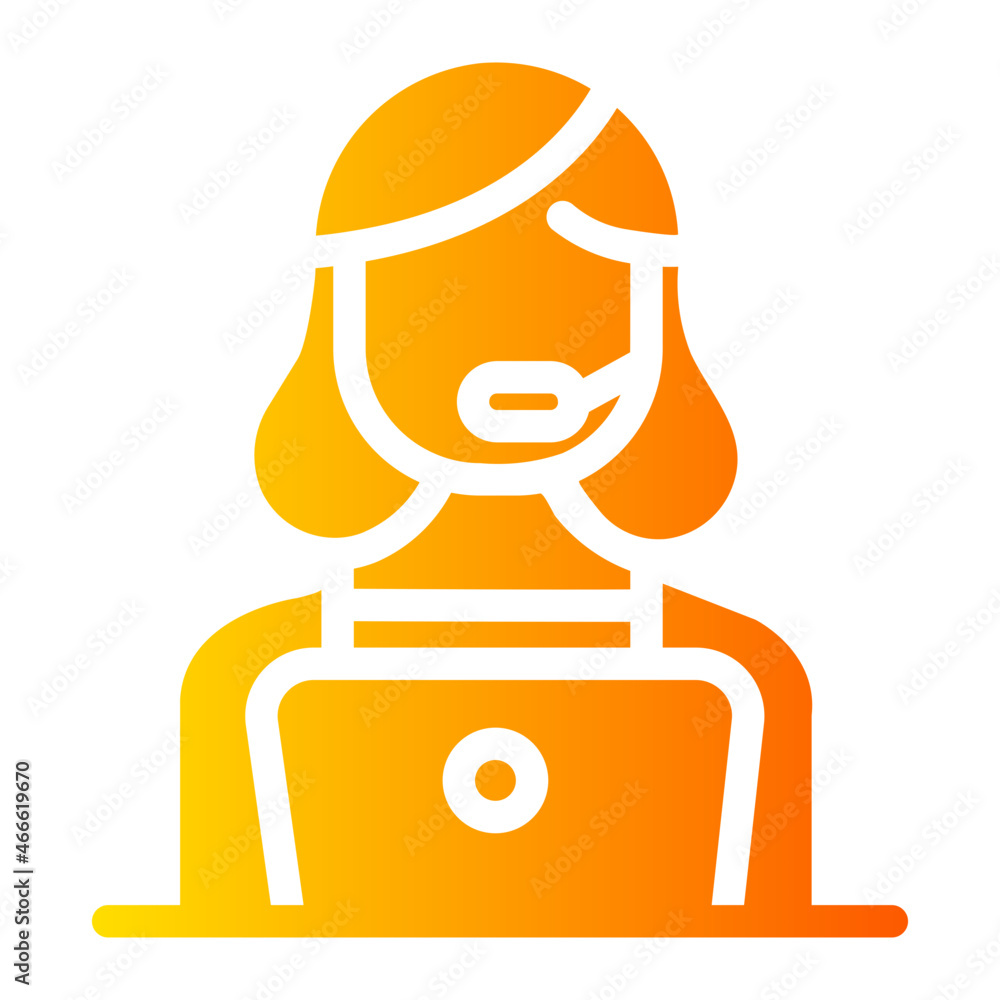 customer service gradient icon customer service gradient icon