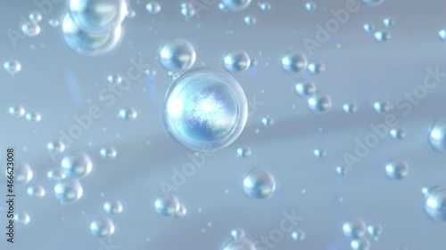 Wallpaper Mural Beautiful Motion Through the Underwater Bubbles Cloud on Bright Background. The camera moves through the bubbles and finds a magic bubble.4k Torontodigital.ca