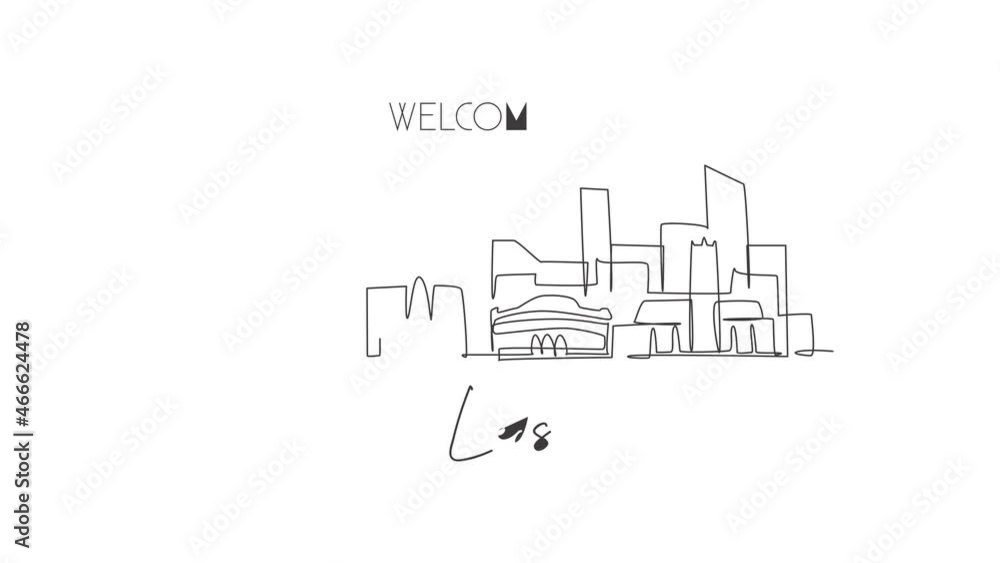 Animated self drawing of single continuous line draw Leeds city skyline. Famous city skyscraper landscape. World travel campaign home decor wall art poster concept. Full length one line animation. Animated self drawing of single continuous line draw Leeds city skyline. Famous city skyscraper landscape. World travel campaign home decor wall art poster concept. Full length one line animation.