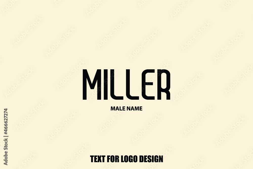 Fototapeta premium Bold Typography Text Sign of Baby Boy Name 