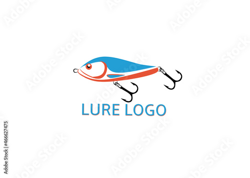 Bait Lure Fish Hook Fishing Angler logo design inspiration