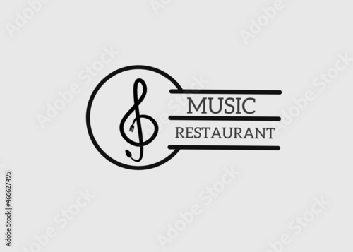 Fork Guitar Live Music Concert for Bar Cafe Restaurant Pub Nightclub logo
