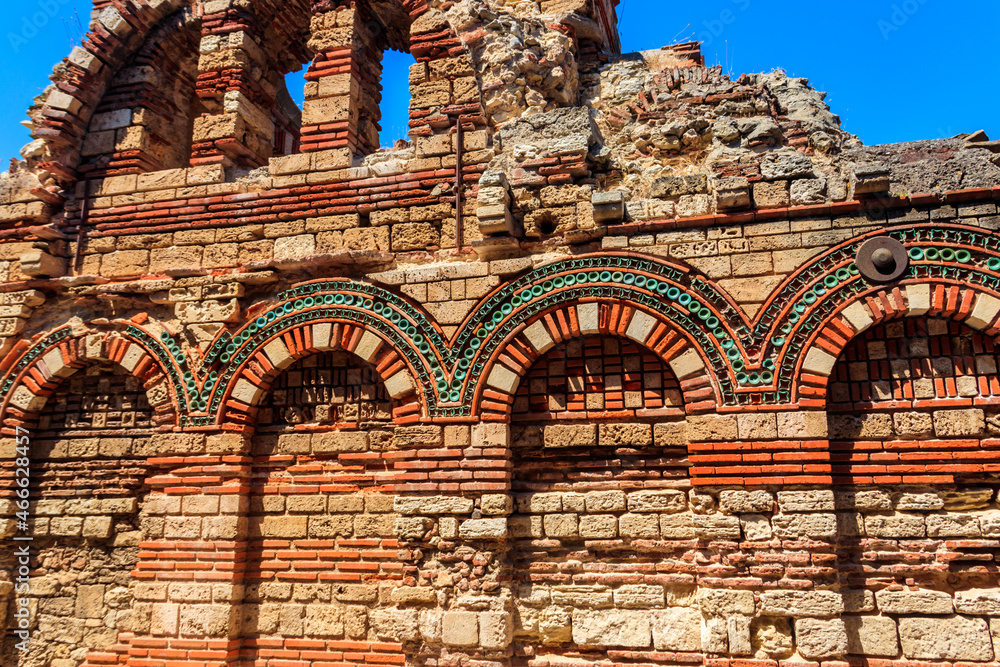 Church of the Holy Archangels Michael and Gabriel in the old town of Nessebar in Bulgaria