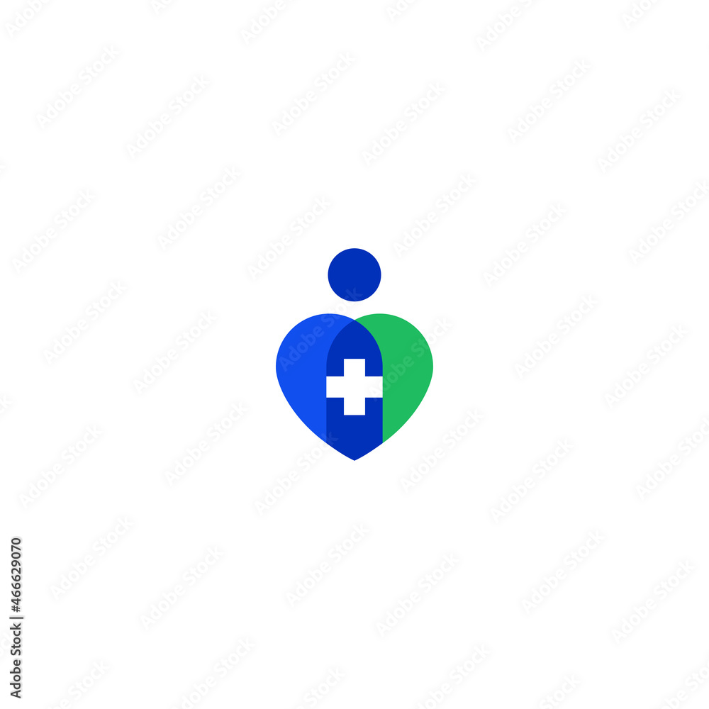 Illustration vector graphic template of people health logo Illustration vector graphic template of people health logo