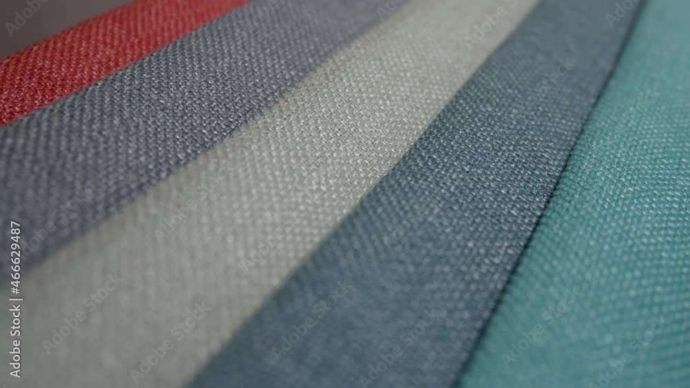 Colorful fashion fabric samples. Textile textures swatches concept ...
