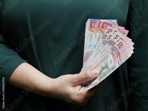 economy and finance with mexican money