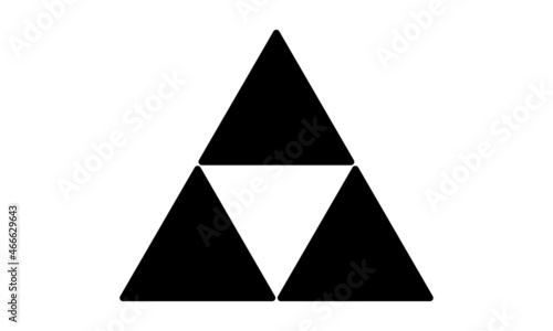 三つ鱗 みつうろこ 家紋 紋 トライアングル　シンボル　ピラミッド