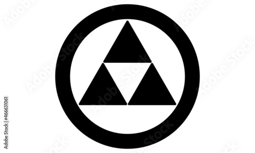 糸輪に蔭三つ鱗,三つ鱗,鱗,三角,伝統,家紋,紋,ピラミッド,アイコン,シンボル,アイコン,ロゴ