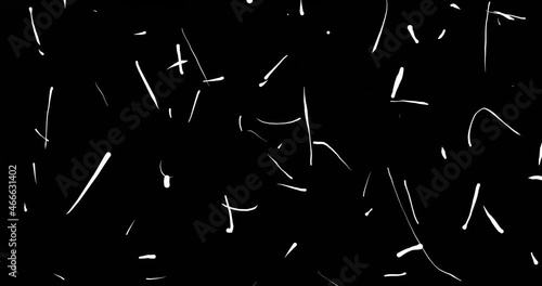 abstract scribble noise ink grain and scratches overlay transitions mask template black and white color motion graphic animation