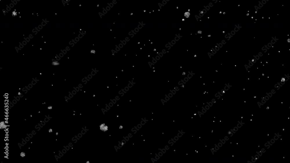 Snow falling with alpha seamless looping. Snow falling with alpha seamless looping.