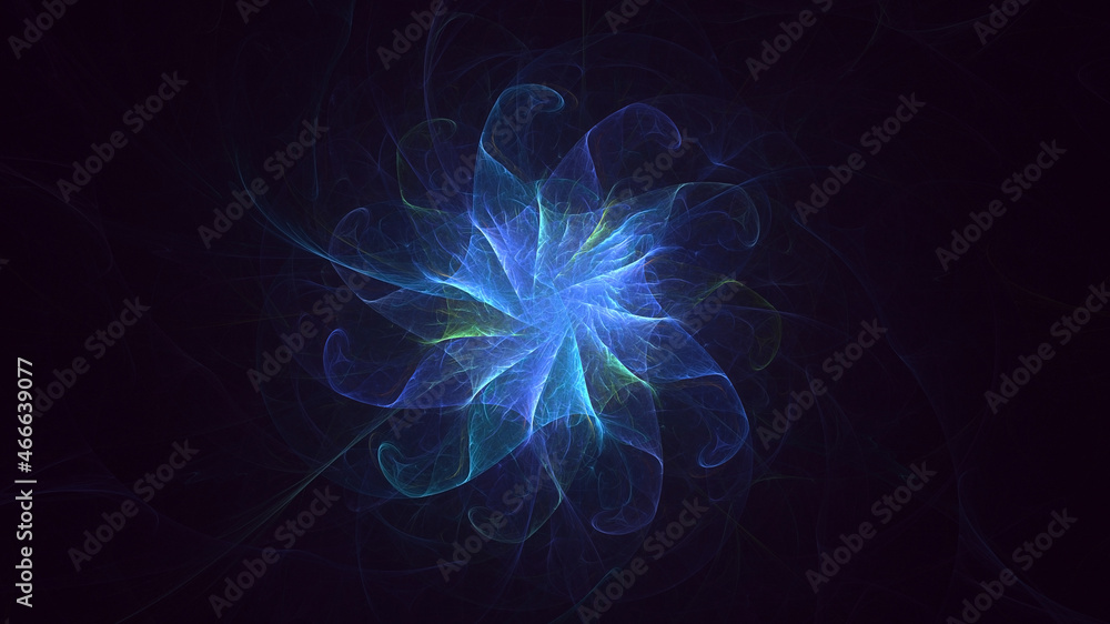 Naklejka premium 3D rendering abstract round light background