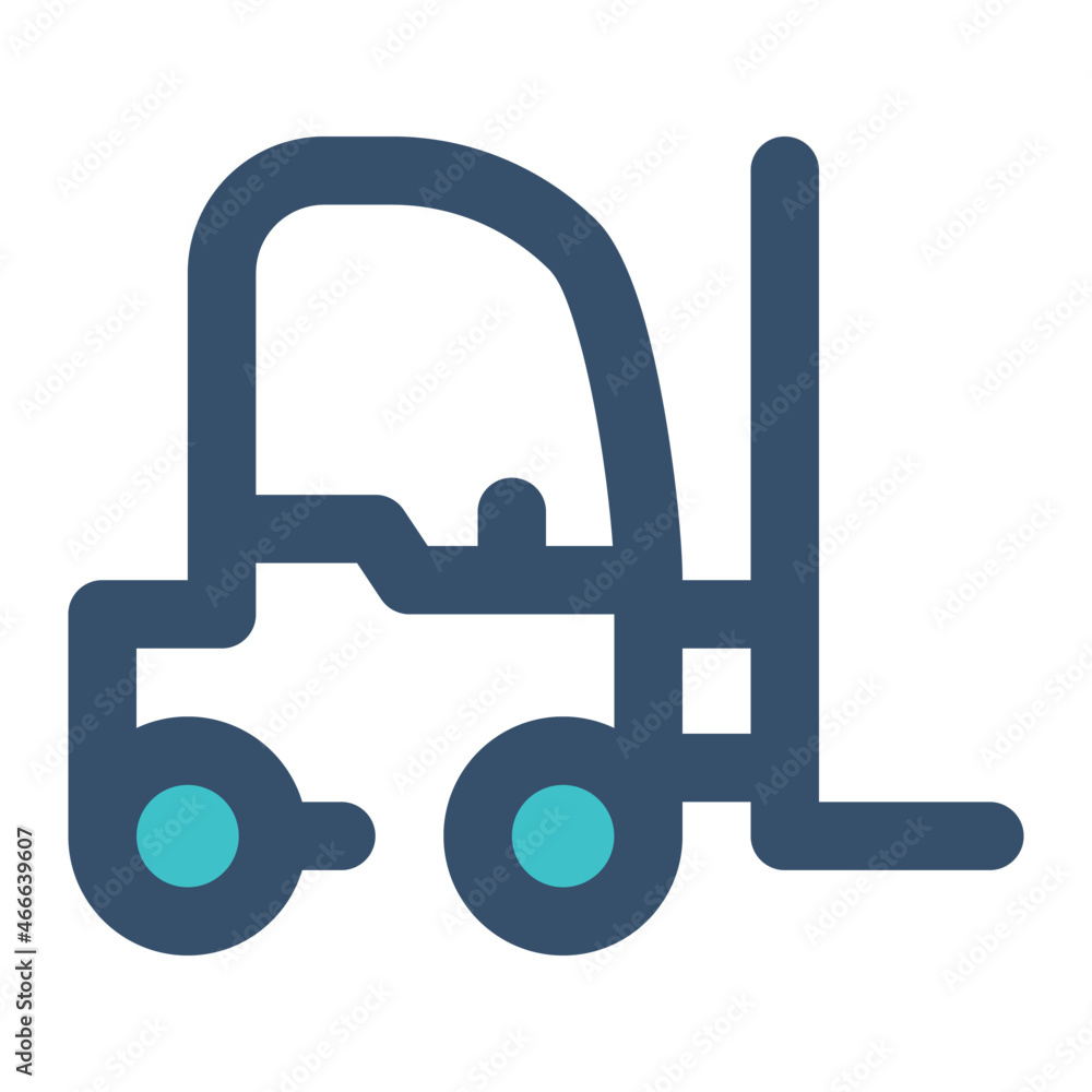 forklift for construction icon lineal forklift for construction icon lineal