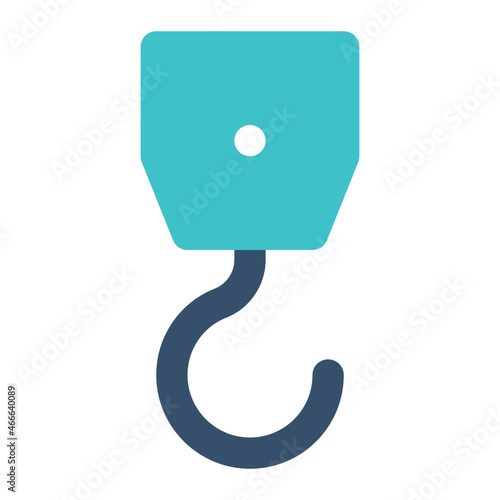 hook crane for construction icon lineal