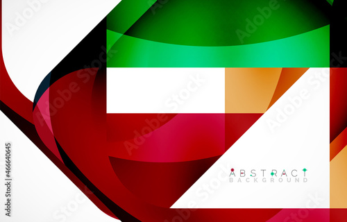 Free Download Minimal background. Abstract square shape with round corners created with wavy forms. Vector Illustration For Wallpaper, Banner, Background, Landing Page - GFXLoad