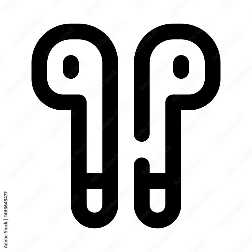 earphone for electronic icon lineal earphone for electronic icon lineal