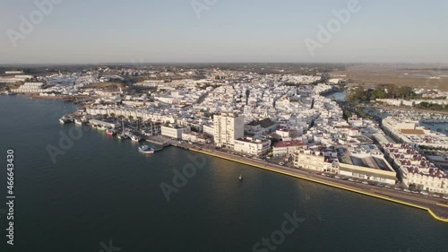 Wallpaper Mural Aerial panoramic view of the coastal town of Ayamonte. Andalusia, Spain Torontodigital.ca