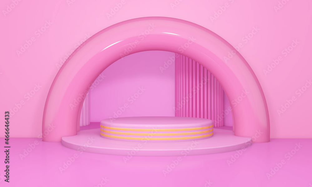 Background rendering with 3d podium and wall scene abstract background. 3D illustration, 3D rendering Background rendering with 3d podium and wall scene abstract background. 3D illustration, 3D rendering