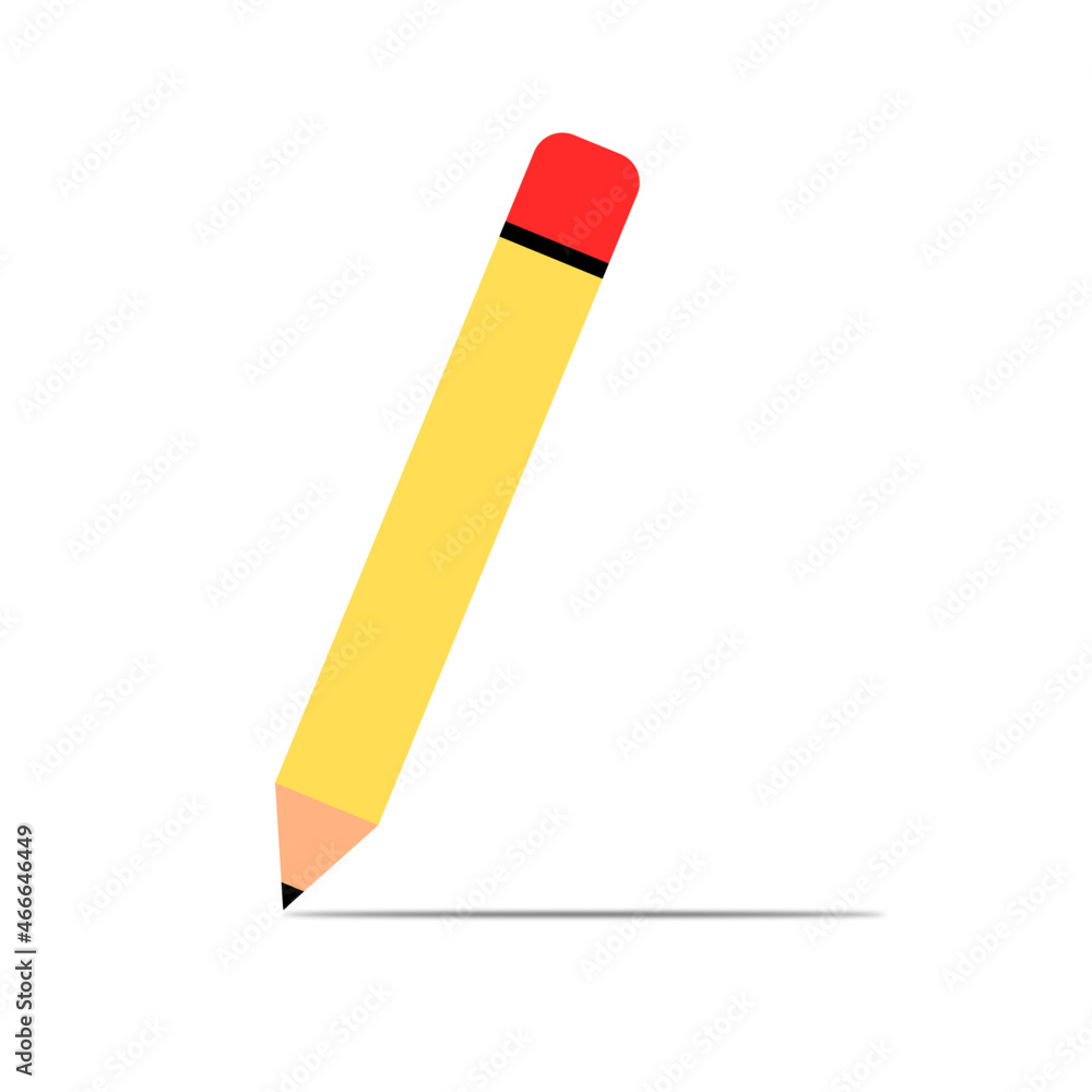 Yellow colored pencil clipart. Pencil icon. Yellow colored pencil clipart. Pencil icon.