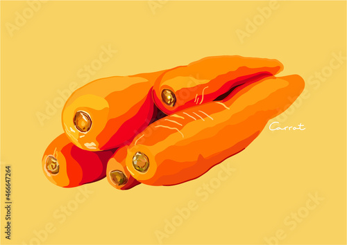 Vector Illustration of Carrot