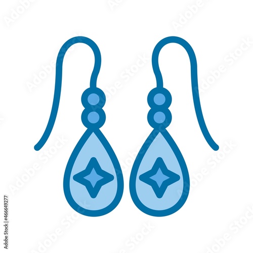 Jewelry Filled Blue Vector Icon Design