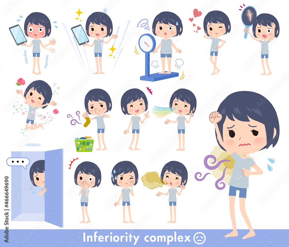 劣等感に関する無課金アバター女性のセット 劣等感に関する無課金アバター女性のセット