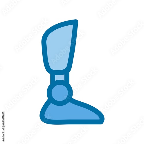 Prosthetics Filled Blue Vector Icon Design