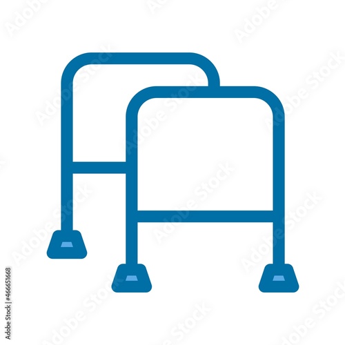 Walker Filled Blue Vector Icon Design