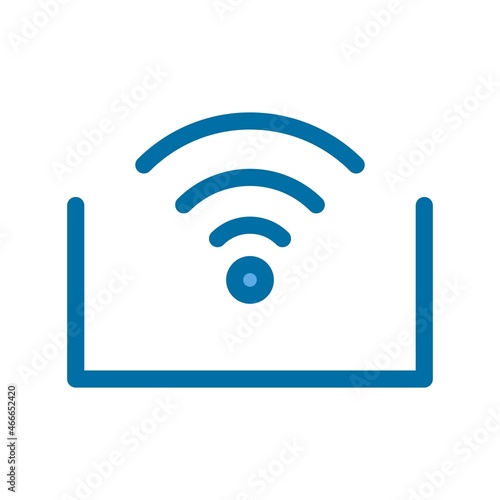 Rfid Filled Blue Vector Icon Design