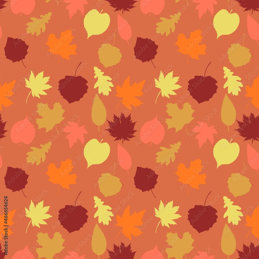 seamless pattern with autumn leaves seamless pattern with autumn leaves