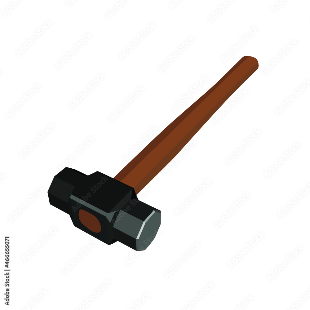 Sledge hammer, hammer, tool, hammer vector, Sledge hammer isolated on white background Sledge hammer, hammer, tool, hammer vector, Sledge hammer isolated on white background