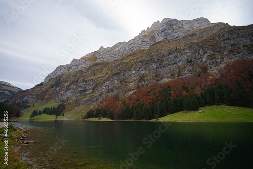 Ebeanalp, Seealpsee, Wildkirchli are the sun terrace of the alpstein. Mountainfuls of climbing routes. It is also the ideal starting point for hiking into the impressive, amazing Alpstein region photo