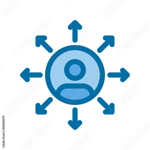 Opportunities Filled Blue Vector Icon Design