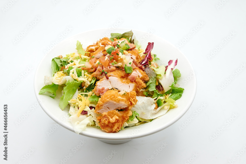 salad with chicken and vegetables salad with chicken and vegetables