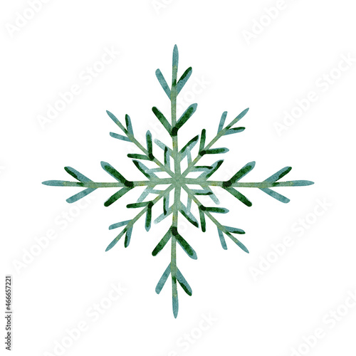 Hand drawn snowflake illustartion Holiday symbol in modern style isolated. Winter elements for storis decoration  postcard  banner  christmas card. 2022 happy new year