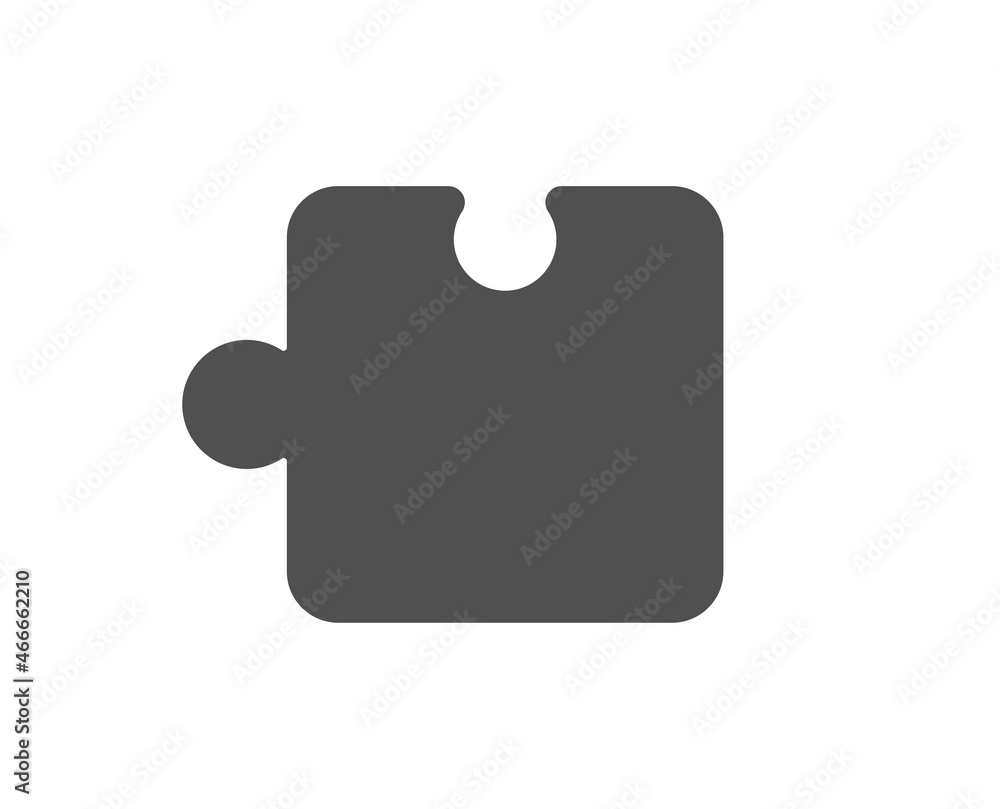 Puzzle piece icon. Jigsaw game shape sign. Business strategy element. Classic flat style. Quality design element. Simple puzzle icon. Vector Puzzle piece icon. Jigsaw game shape sign. Business strategy element. Classic flat style. Quality design element. Simple puzzle icon. Vector