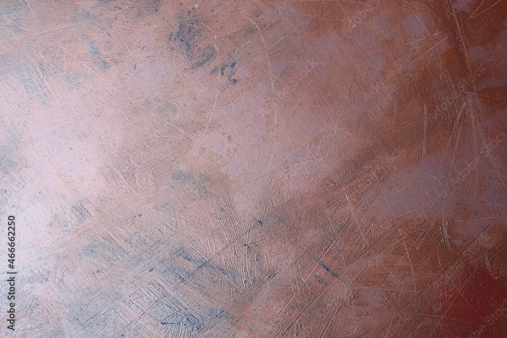 Fototapeta premium Texture materica dipinta a tempera di colore marrone; spazio per testo