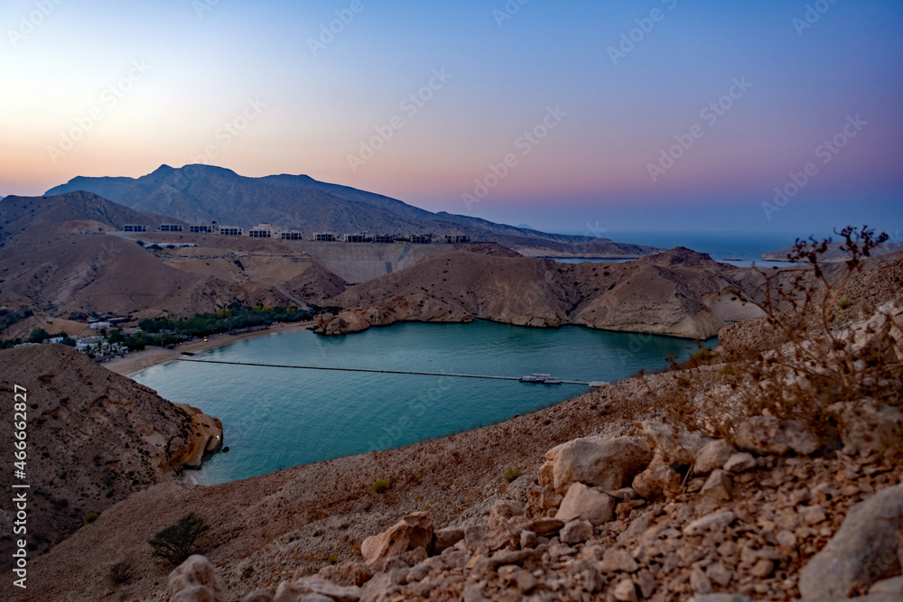 lake and mountains